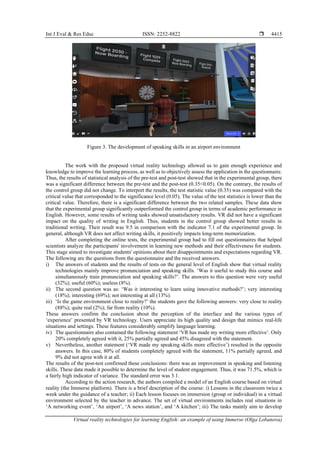 Virtual reality technologies for learning English: an example of using ...