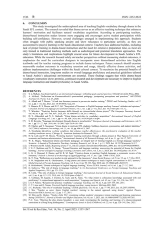 Drama-based strategies for vocabulary development in young English ...