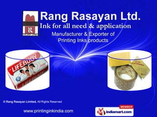 Manufacturer & Exporter of
  Printing Inks products
 