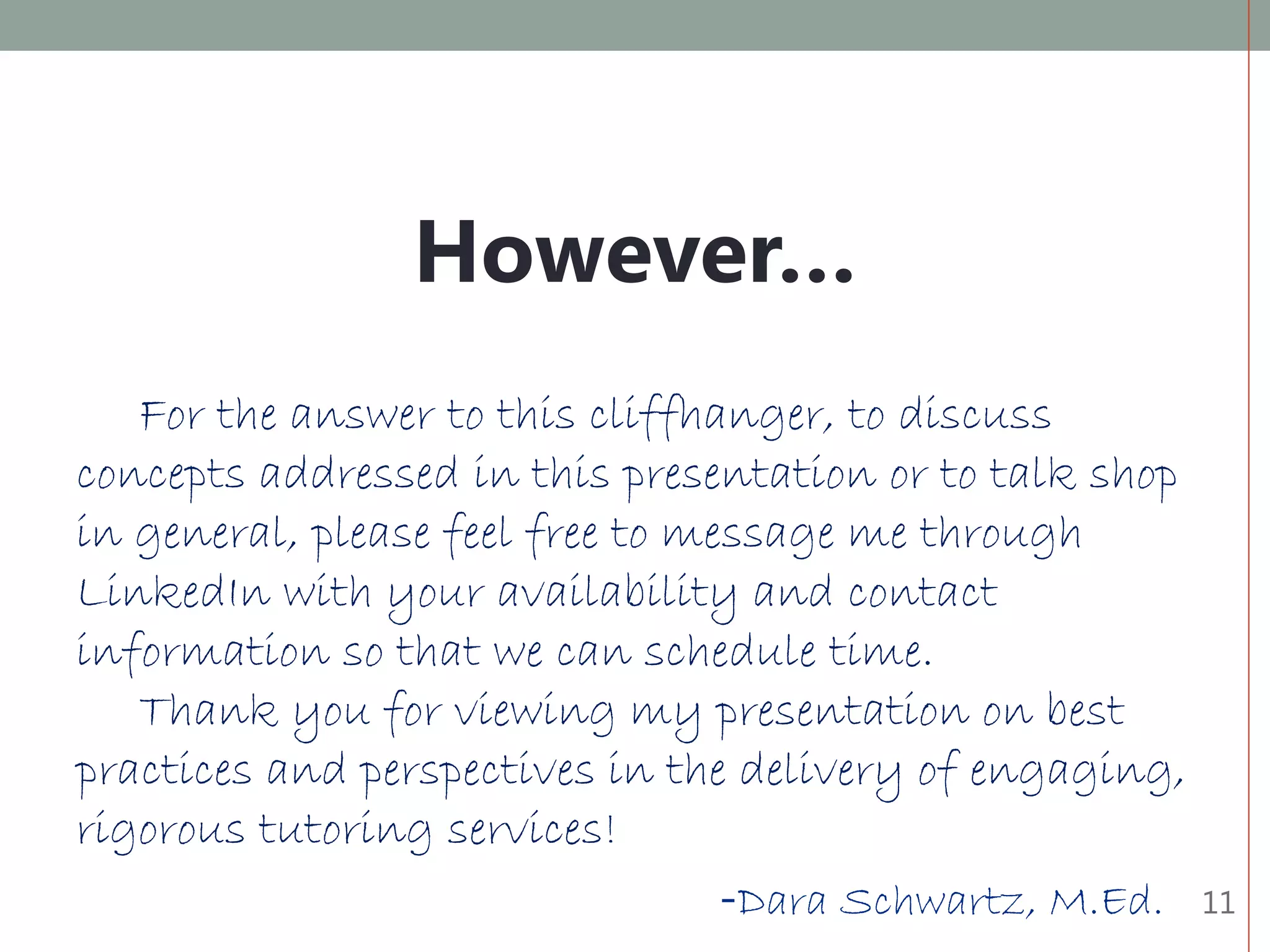 Tutoring Program Construct | PPT