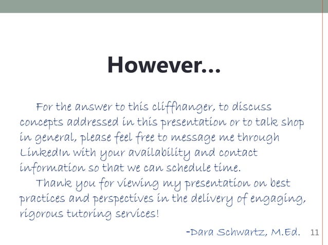 Tutoring Program Construct | PPT