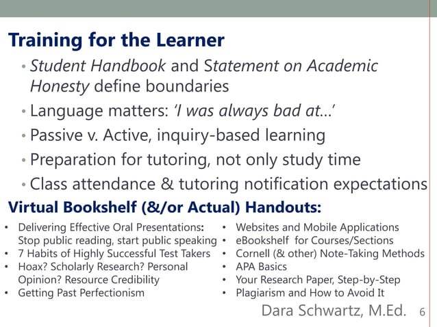 Tutoring Program Construct | PPT