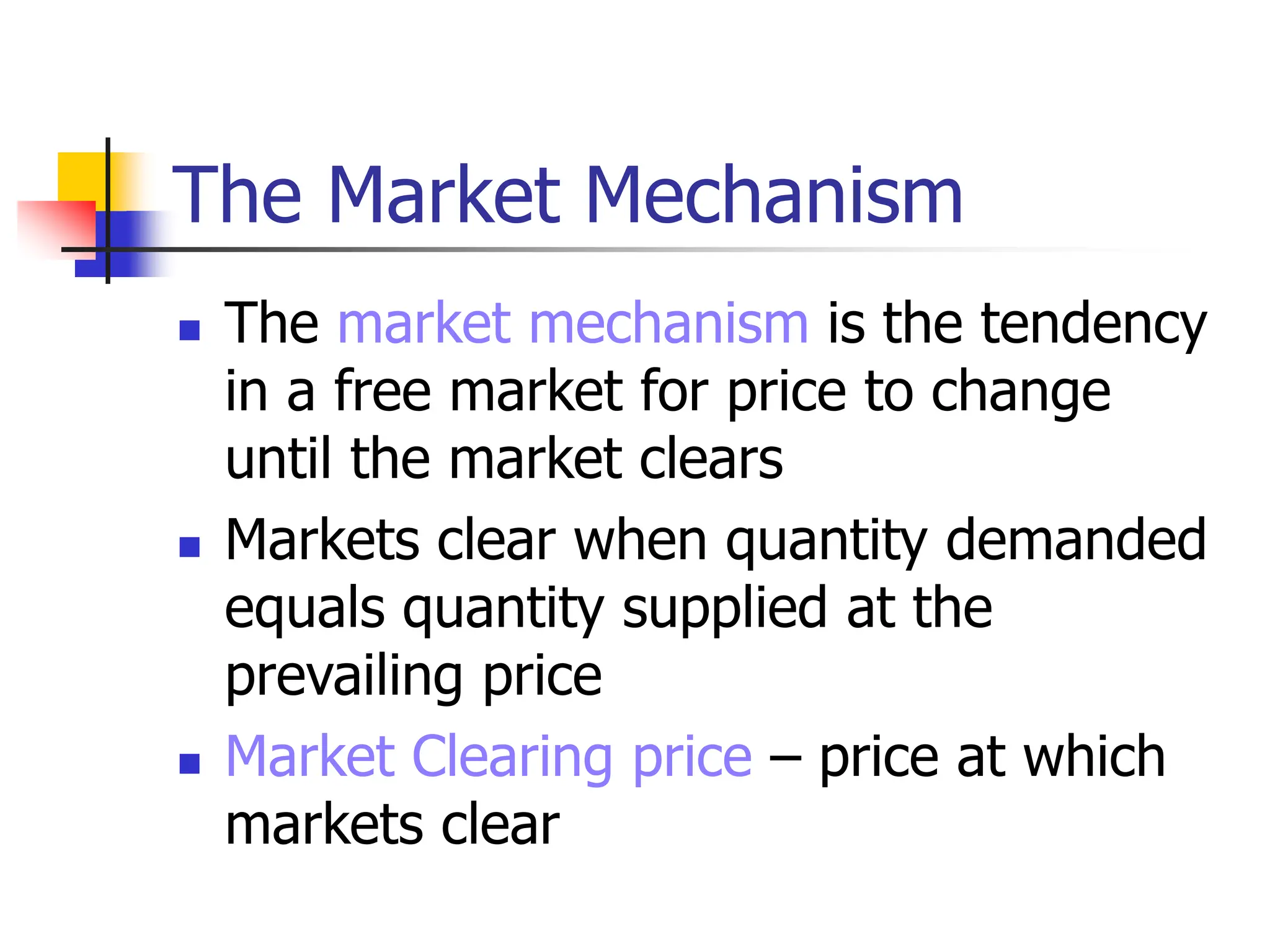 supply and demand: the market mechanism Images High... Supply and demand, Market mechanisms and other issues | PPT