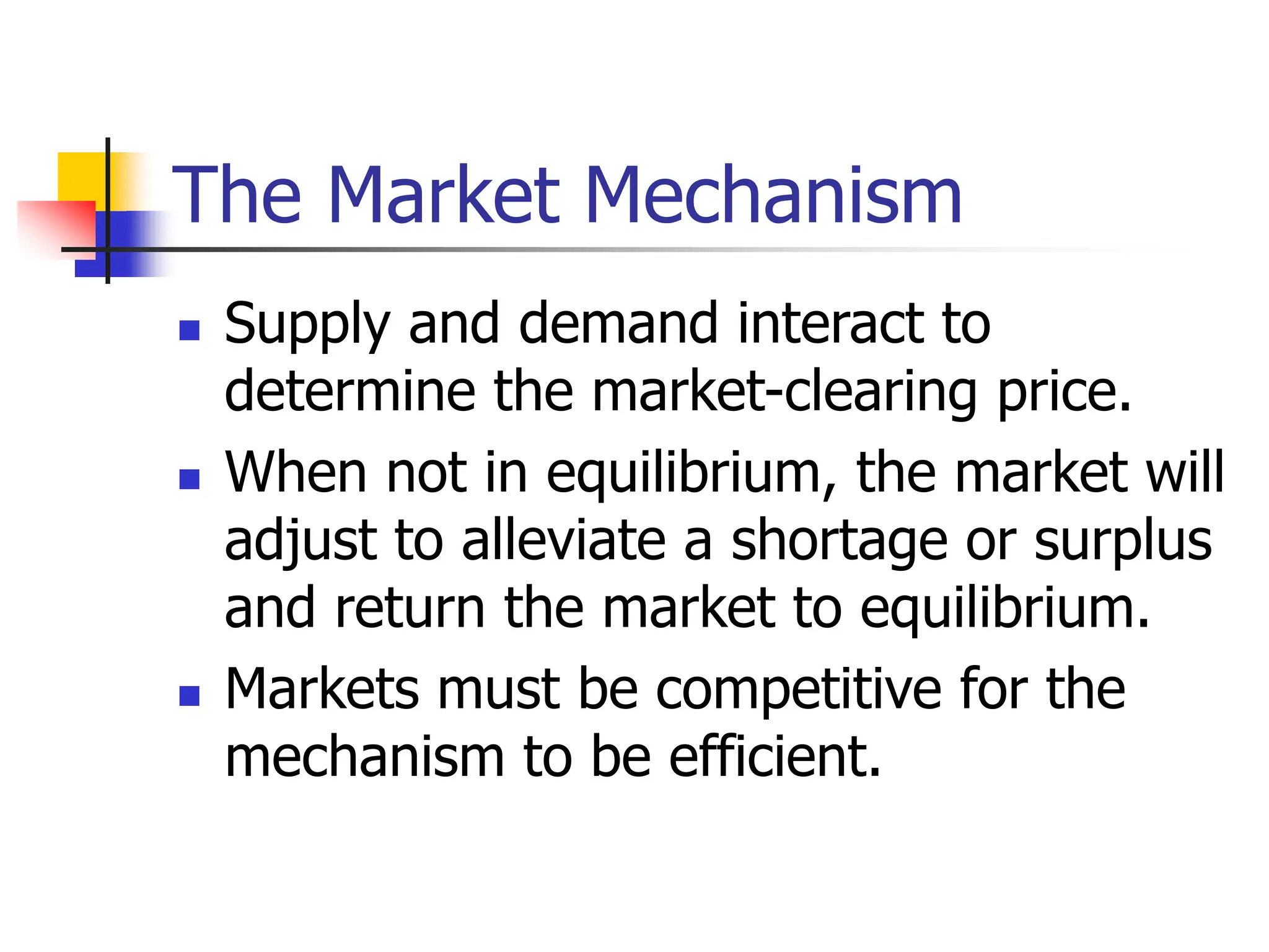 supply and demand: the market mechanism Images High... Supply and demand, Market mechanisms and other issues | PPT