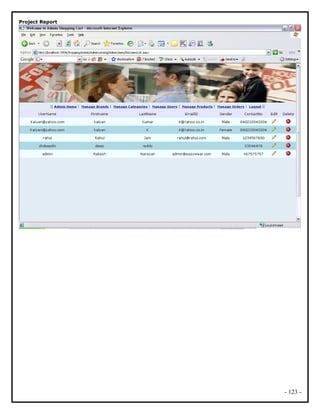 Project Report
- 123 -
 