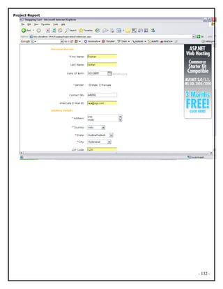 Project Report
- 132 -
 