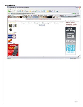 Project Report
- 141 -
 