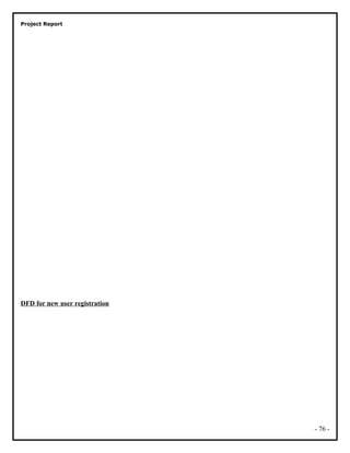 Project Report
DFD for new user registration
- 76 -
 