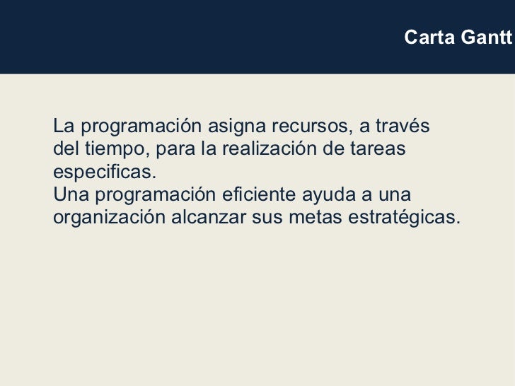 3. Carta Gantt