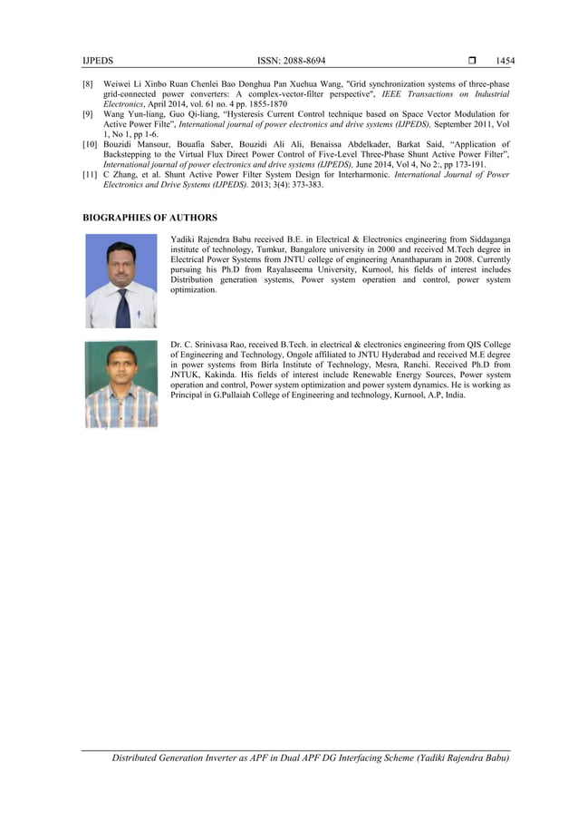 Distributed Generation Inverter as APF in Dual APF DG interfacing ...