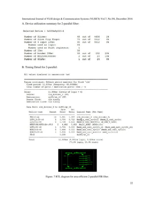 VLSI IMPLEMENTATION OF AREA EFFICIENT 2-PARALLEL FIR DIGITAL FILTER | PDF