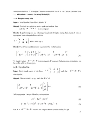 REDUCED COMPLEXITY QUASI-CYCLIC LDPC ENCODER FOR IEEE 802.11N | PDF