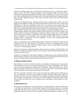 Missing Data Classification of Chronic Kidney Disease | PDF