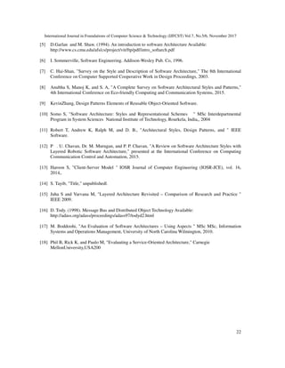 A COMPARATIVE ANALYSIS ON SOFTWARE ARCHITECTURE STYLES | PDF