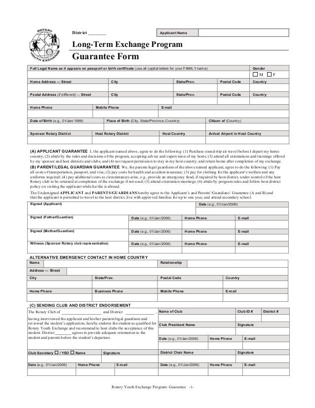 Rotary Exchange Program