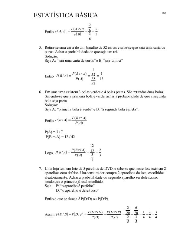 Probabilidade e Estatística