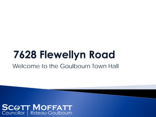 Welcome to the Goulbourn Town Hall
 