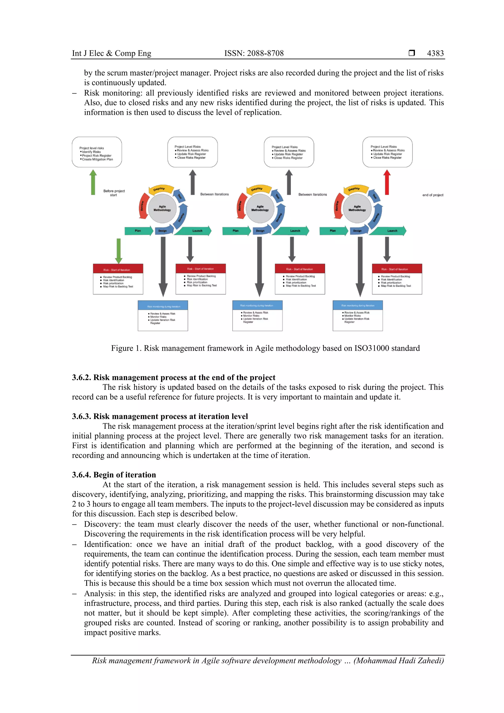 Risk management framework in Agile software development methodology | PDF