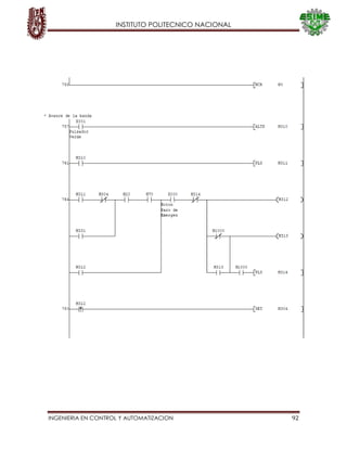 INSTITUTO POLITECNICO NACIONAL
INGENIERIA EN CONTROL Y AUTOMATIZACION 92
 