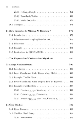 Linear Mixed Models For Longitudinal Data 1997 Corr 2nd Geert Verbeke | PDF