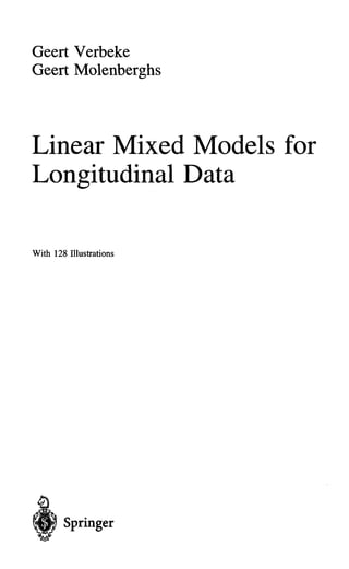 Linear Mixed Models For Longitudinal Data 1997 Corr 2nd Geert Verbeke | PDF