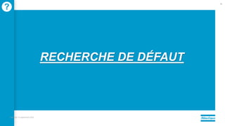 RECHERCHE DE DÉFAUT
mercredi 14 septembre 2022
75
?
 
