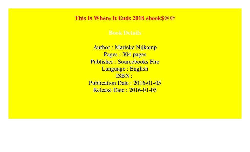 this is where it ends book this is where it ends book