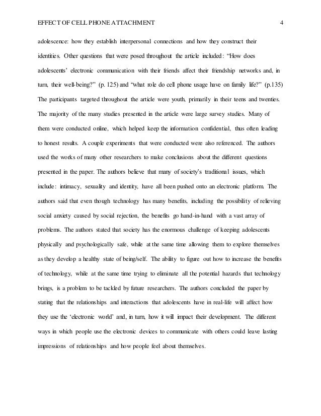 Attachment theory essay
