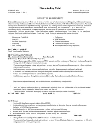 Diana A Resume | DOC