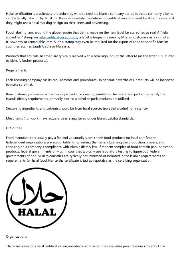 What Is Halal Certification