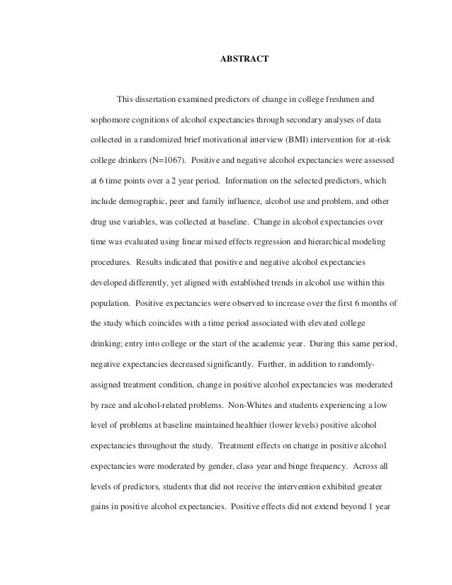 Short phd dissertation
