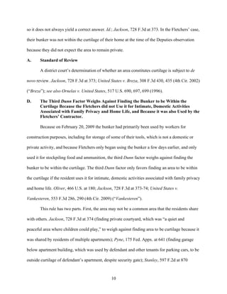 Curtilage Practical Example Sample Appellate Brief (Curtilage - Nature of Uses) | PDF