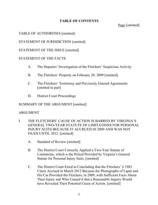 Sample Appellate Brief (Curtilage - Nature of Uses) | PDF