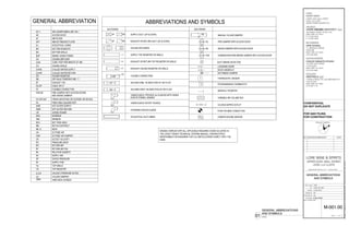 DRAWN BY:
FILENAME:
CHECKED BY:
PROJ. NUM:
ISSUED:
SET:
LEVEL LL2 LL2370
UPPER LEVEL WALL STREET
180 VARICK STREET, SUITE 1316
NEW YORK, NY 10014
P: 212.627.0240
F: 212.627.0242
ANDRE KIKOSKI ARCHITECT, PLLC
ARCHITECT:
UPPER LEVEL WALL STREET
LEVEL LL2 LL2370
WORLD TRADE CENTER, NYC
HENRY MEER
CLIENT:
DOCUMENT:Y:3108HVAC11-07-14-BIDSET3108_HVAC.DWGDATE:December4,2014TIME:10:24AM
SEAL & SIGNATURE:
SHEET OF
NO. REVISION/SUBMISSION DATE
LORE WINE & SPIRITS
SC
AK
171 MADISON AVENUE
SUITE 308
NEW YORK, NY 10016
(212) 532-5335
OPIE ATHWAL
MEP ENGINEER
N
PROJECT NORTH
ANDRE KIKOSKI ARCHITECT, PLLC. COPYRIGHT ©2014
137 EAST 25TH STREET
11TH FLOOR
NEW YORK, NY 10010
(212) 674-4488
COOLEY MONATO STUDIO
LIGHTING DESIGNER
7 WORLD TRADE CTR, 250 GREENWICH ST
37TH FLOOR
NEW YORK, NY 10007
(212) 822-1110
WESTFIELD, LLC
DEVELOPER
FOR QAD FILING
FOR CONSTRUCTION
CONFIDENTIAL
DO NOT DUPLICATE
1402
100% CD SET
12.05.2014
M-001.00
3108_HVAC
GENERAL ABBREVIATIONS
AND SYMBOLS
01 NONE
GENERAL ABBREVIATIONS
AND SYMBOLS
1 13
 