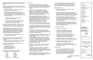 DRAWN BY:
FILENAME:
CHECKED BY:
PROJ. NUM:
ISSUED:
SET:
LEVEL LL2 LL2370
UPPER LEVEL WALL STREET
180 VARICK STREET, SUITE 1316
NEW YORK, NY 10014
P: 212.627.0240
F: 212.627.0242
ANDRE KIKOSKI ARCHITECT, PLLC
ARCHITECT:
UPPER LEVEL WALL STREET
LEVEL LL2 LL2370
WORLD TRADE CENTER, NYC
HENRY MEER
CLIENT:
DOCUMENT:Y:3108ELEC11-07-14-BIDSET3108_E-001.DWGDATE:December4,2014TIME:10:13AM
SEAL & SIGNATURE:
SHEET OF
NO. REVISION/SUBMISSION DATE
LORE WINE & SPIRITS
SC
AK
171 MADISON AVENUE
SUITE 308
NEW YORK, NY 10016
(212) 532-5335
OPIE ATHWAL
MEP ENGINEER
N
PROJECT NORTH
ANDRE KIKOSKI ARCHITECT, PLLC. COPYRIGHT ©2014
137 EAST 25TH STREET
11TH FLOOR
NEW YORK, NY 10010
(212) 674-4488
COOLEY MONATO STUDIO
LIGHTING DESIGNER
7 WORLD TRADE CTR, 250 GREENWICH ST
37TH FLOOR
NEW YORK, NY 10007
(212) 822-1110
WESTFIELD, LLC
DEVELOPER
FOR QAD FILING
FOR CONSTRUCTION
CONFIDENTIAL
DO NOT DUPLICATE
1402
100% CD SET
12.05.2014
E-009.00
3108_E-001
ELECTRICAL SPECIFICATION
SHEET 3
01 NONE
ELECTRICAL SPECIFICATION
SHEET 3
9 10
 