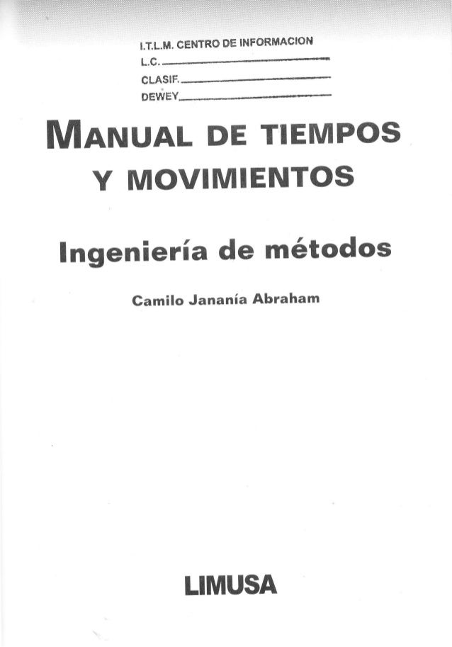 76667046 Manual De Tiempos Y Movimientos