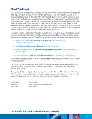 Managing Cross Border M&A | PDF