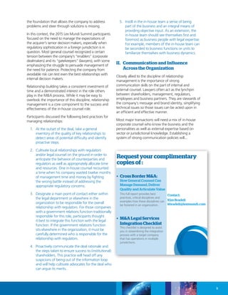 Managing Cross Border M&A | PDF