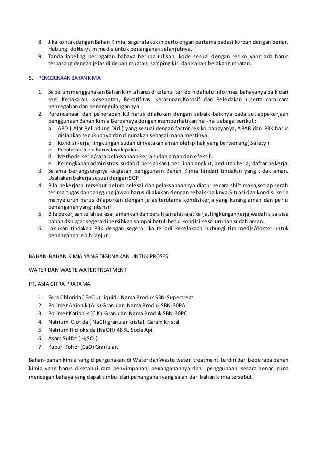 76696288 Prosedur Penanganan Bahan Kimia