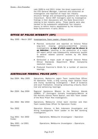 SP - Resume for LinkedIn - Steve Prousialkas - January 2016 | DOC