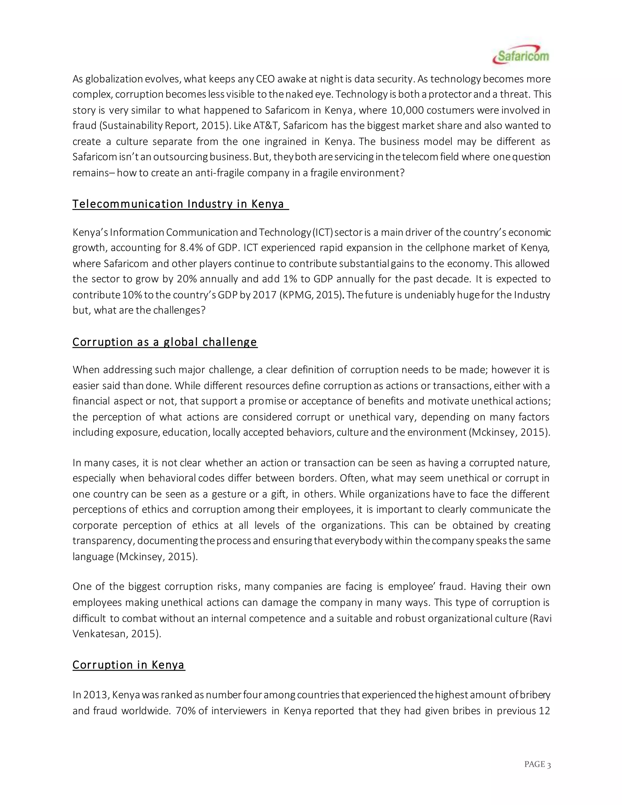 Safaricom Study-Executive Paper | DOCX