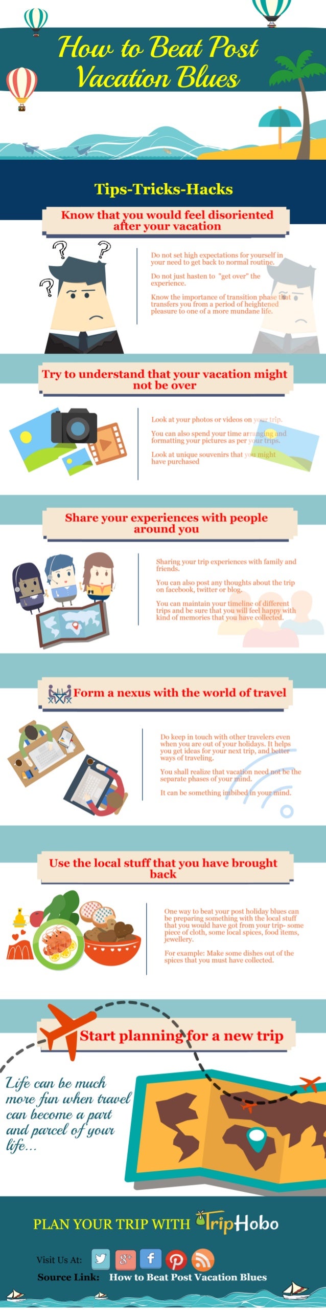 how to beat post vacation blues