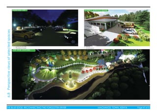 THE BLUE EDGE: RECONNECTING THE FORGOTTEN RIVER MACHAKOS TOWN, KENYA Page 47 of 51THE BLUE EDGE: RECONNECTING THE FORGOTTEN RIVER MACHAKOS TOWN, KENYA Page 47 of 51
• Parking
• Turning space
• Lighting for security
• Planting for shade
TOP VIEW LIGHTING
P A R K I N G L O T S T O R E S S E R V I C E R O A D
6.8Perspectiveviewsofselectedspaces
 