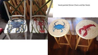 Hand-painted Dinner Chairs and Bar Stools
 
