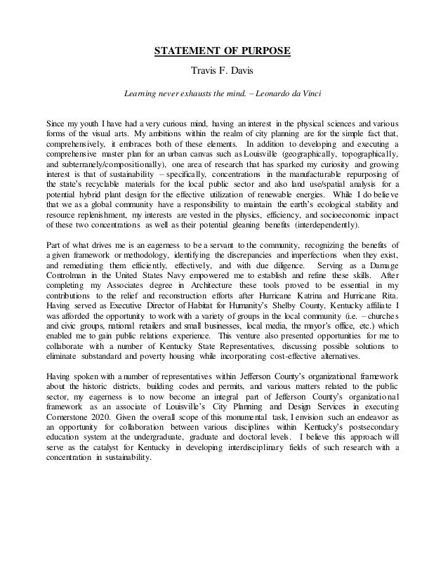 statement of purpose examples for graduate school