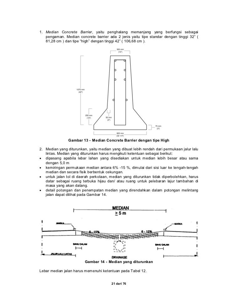 Standard Geometrik Jalan Tol