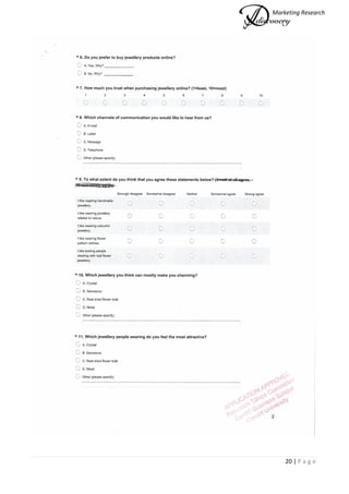 Marketing Research
20 | P a g e
 