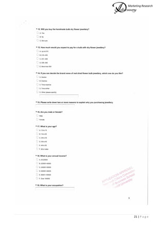 Marketing Research
21 | P a g e
 