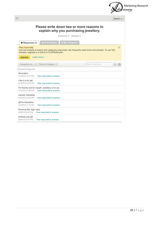 Marketing Research
34 | P a g e
 