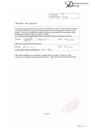 Marketing Research
41 | P a g e
 